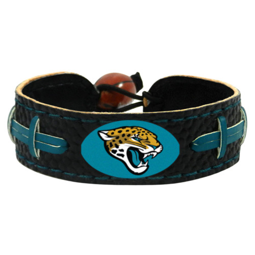 Support your team by wearing a classic team  bracelet! This handmade bracelet is made of genuine leather. The bracelet also features a ceramic bead and elastic loops for closure. There are two loops for adjustable sizing, making sure your bracelet is secure. One size fits all, and will fit most children and adults. Not recommended for children under 5. Made By Gamewear