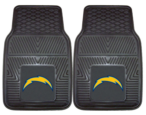 Los Angeles Chargers Car Mats Heavy Duty 2 Piece Vinyl Special Order