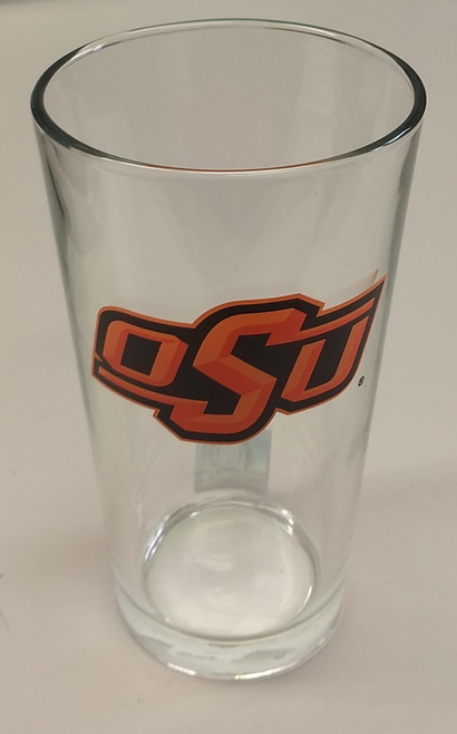 Oklahoma State Cowboys Glass Pint 16oz 3 Color Special Order CO