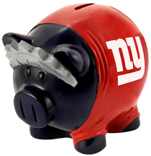 The Thematic Piggy Banks are uniquely designed with a theme of your favorite teams! Each piggy bank comes specially molded, made of resin and hand painted. Each small piggy bank is approximately 4" x 4" x 4" in size. Made By Forever Collectibles