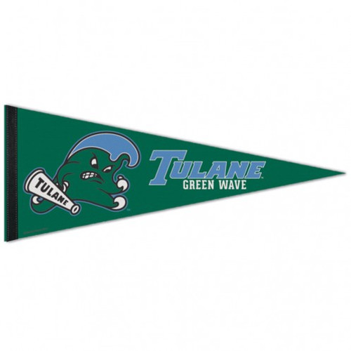 Tulane Green Wave Pennant 12x30 Premium Style