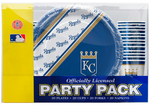 Kansas City Royals Party Pack 80 Piece Special Order