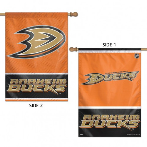Anaheim Ducks Banner 28x40 Vertical Premium 2 Sided Special Order