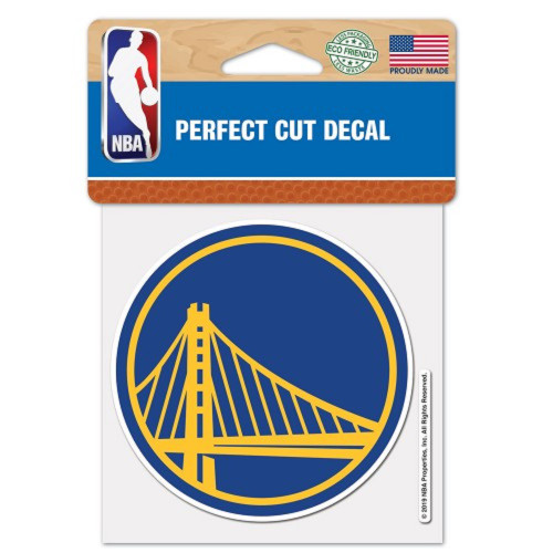 Golden State Warriors Decal 4x4 Perfect Cut Color Special Order