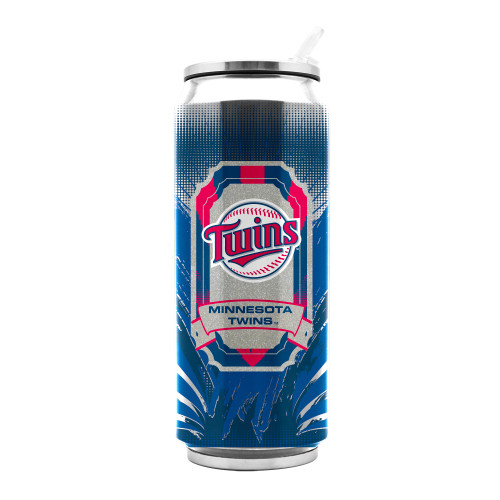 Minnesota Twins Thermo Can Stainless Steel 16.9oz Special Order