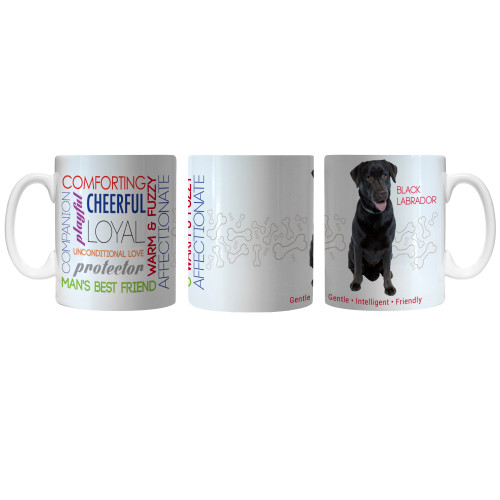 Pet Coffee Mug 11oz Black Labrador Special Order