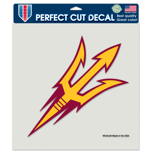 Arizona State Sun Devils  Decal 8x8 Perfect Cut Color