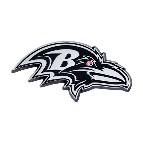 Baltimore Ravens Auto Emblem Premium Metal Chrome - Sports Fan Shop