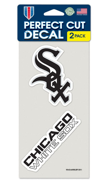 Chicago White Sox Decal 4x4 Perfect Cut Set of 2