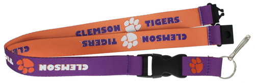 Clemson Tigers Lanyard Reversible Clemson Tigers Lanyard Reversible