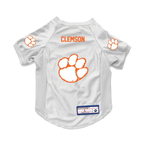 Clemson Tigers Pet Jersey Stretch Size S