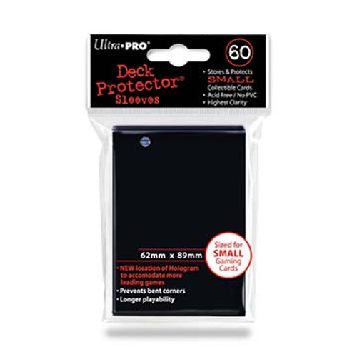 Deck Protectors - Small Size - Black (One Pack of 60)