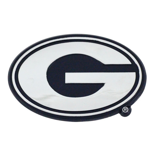 Georgia Bulldogs Auto Emblem Premium Metal Chrome