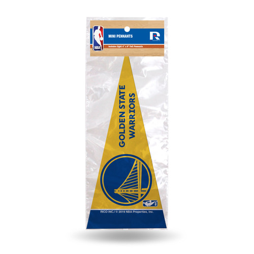 Golden State Warriors Pennant Set Mini 8 Piece Alternate Design Golden State Warriors Pennant Set Mini 8 Piece Alternate Design