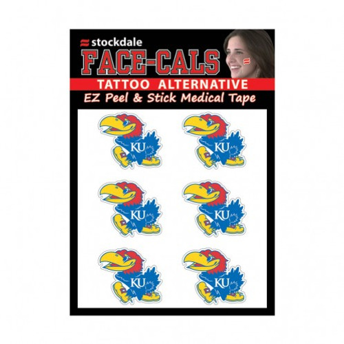 Kansas Jayhawks Tattoos Face Cals