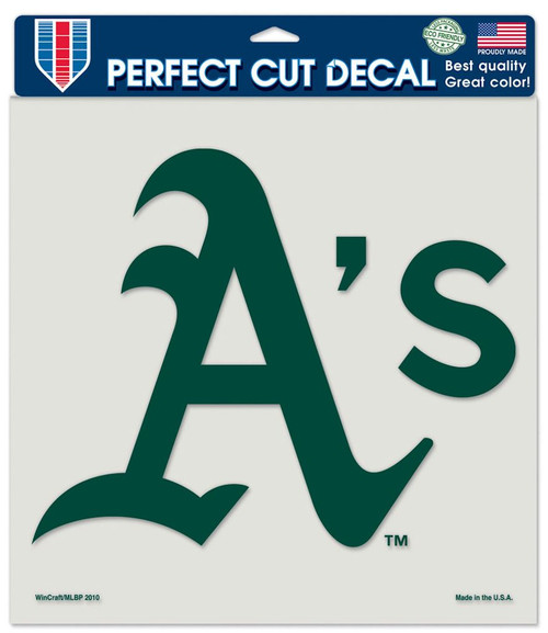 Oakland Athletics Decal 8x8 Perfect Cut Color