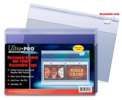 One Touch Booklet Resealable Bag - Horizontal - (50 per pack) One Touch Booklet Resealable Bag - Horizontal - (50 per pack)