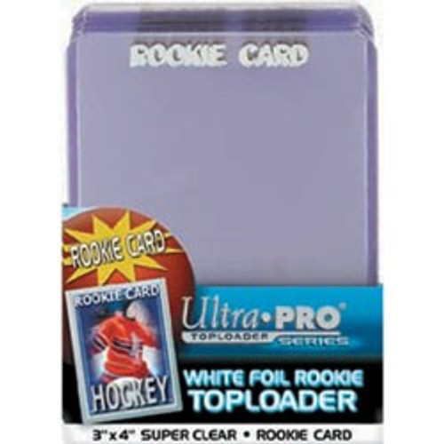 Toploader - 3x4 White Rookie (25ct) Toploader - 3x4 White Rookie (25ct)