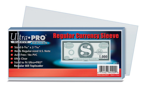 Ultra Pro Currency Sleeve - 100pk