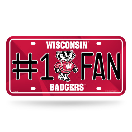 Wisconsin Badgers License Plate #1 Fan