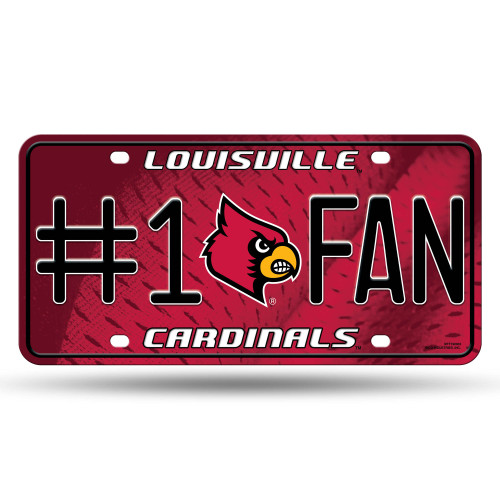 Louisville Cardinals License Plate #1 Fan Special Order