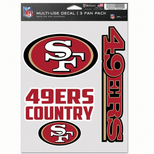 San Francisco 49ers Decal 11x17 Ultra