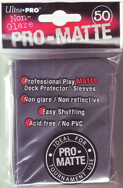 Deck Protectors - Pro-Matte - Solid Black - Pack of 50