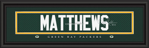 Green Bay Packers Print 8x24 Signature Style Clay Matthews