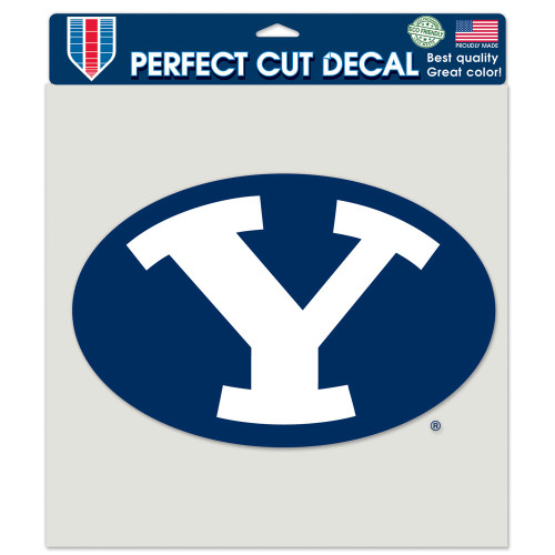 BYU Cougars Decal 8x8 Perfect Cut Color Special Order