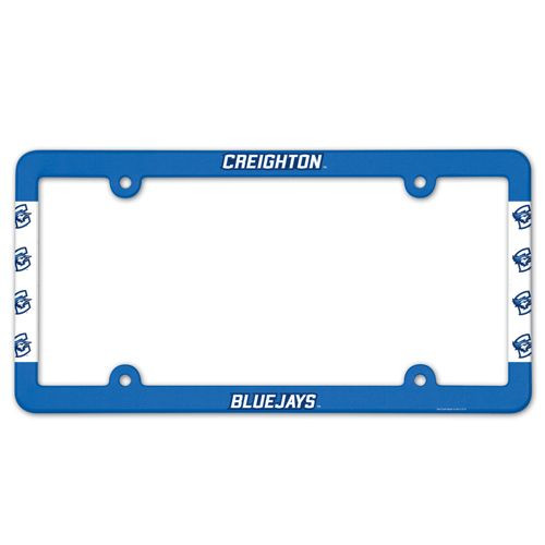 Creighton Bluejays License Plate Frame Plastic Full Color Style Special Order