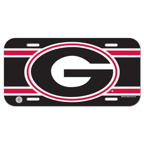 Georgia Bulldogs License Plate Plastic Special Order