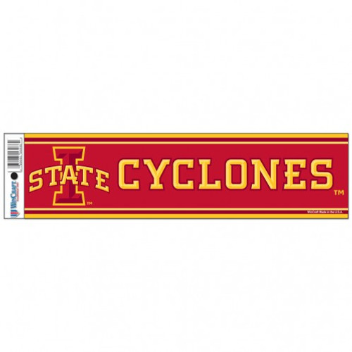 Iowa State Cyclones Decal 3x12 Bumper Strip Style Special Order