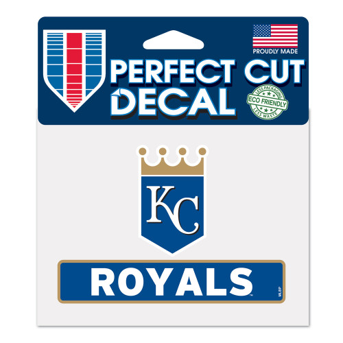 Kansas City Royals Decal 4.5x5.75 Perfect Cut Color Special Order