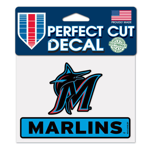 WinCraft Miami Marlins 2021 City Connect Decal - 3 ct