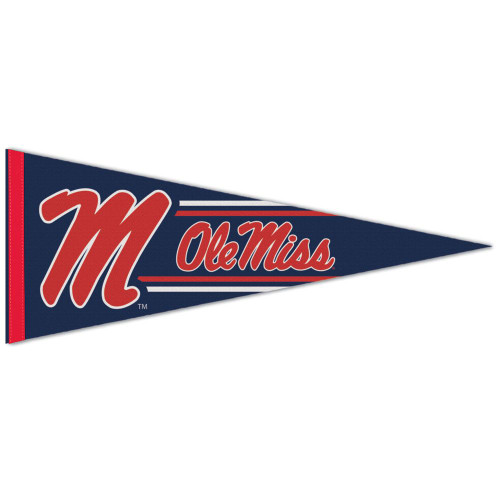 Mississippi Rebels Pennant 12x30 Premium Style