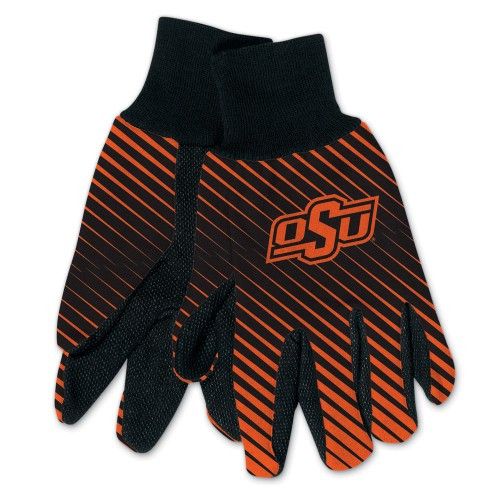 Oklahoma State Cowboys Gloves Two Tone Style Adult Size Special Order