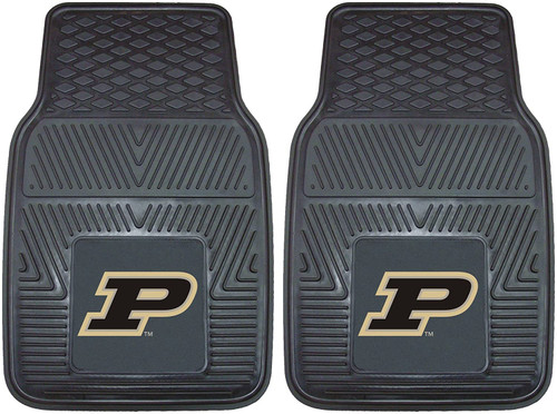 Purdue Boilermakers Car Mats Heavy Duty 2 Piece Vinyl Special Order