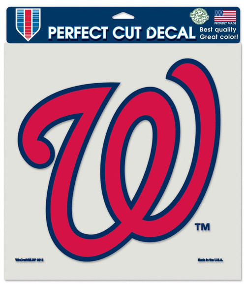 Washington Nationals Decal 8x8 Perfect Cut Color Special Order