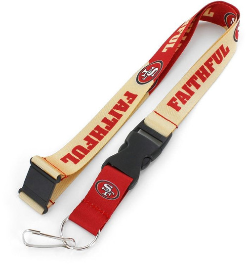 San Francisco 49ers Lanyard Breakaway Style Slogan Design