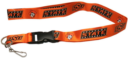 Oklahoma State Cowboys Lanyard Breakaway with Key Ring Style Special Order