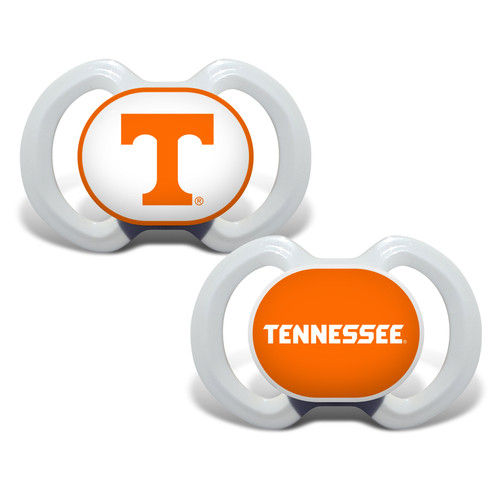 Soothe your little fan with officially licensed pacifiers. These orthodontic pacifiers feature a silicone nipple with a plastic shield and grasping hook. The team logo is adorned on the "button" with team colors decorating the shield. All items have been quality and safety tested to be 100% BPA and Phthalate free. Set of 2. Made By MasterPieces.