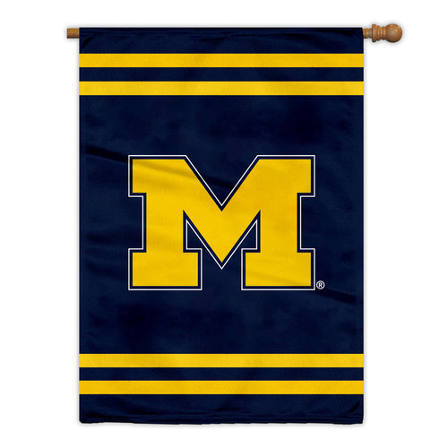 Michigan Wolverines Banner 28x40 House Flag Style 2 Sided CO