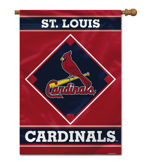 St. Louis Cardinals Banner 28x40 Vertical - Sports Fan Shop