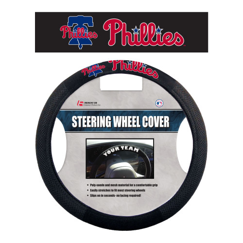 Philadelphia Phillies Steering Wheel Cover Mesh Style Alternate CO
