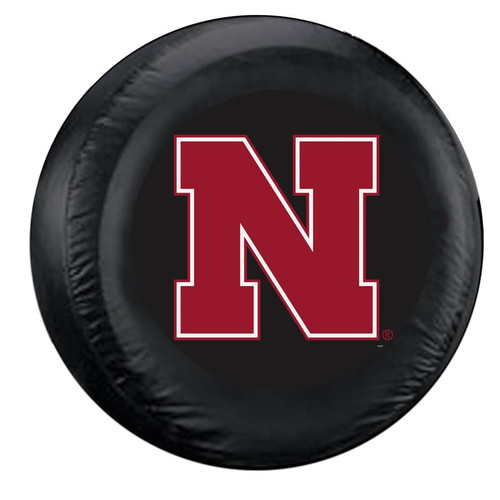 Nebraska Cornhuskers Tire Cover Large Size Black Special Order CO