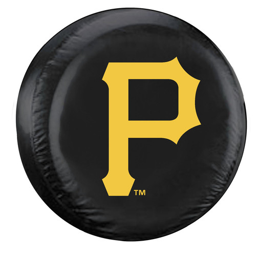 Pittsburgh Pirates Tire Cover Large Size Black Special Order