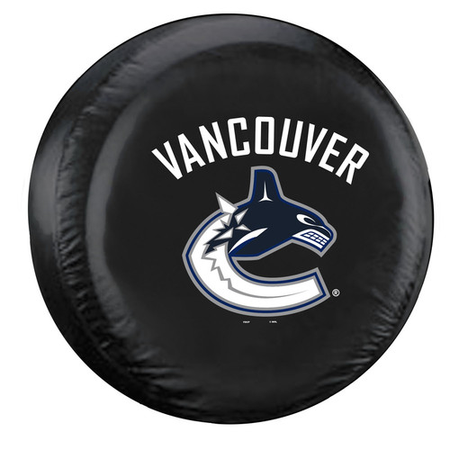 Vancouver Canucks Tire Cover Large Size Black Special Order CO