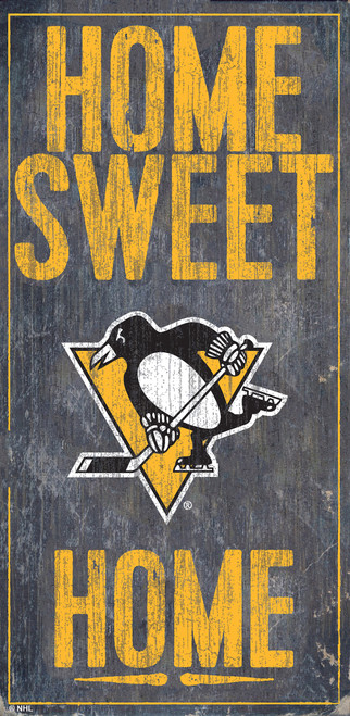 Pittsburgh Penguins Sign Wood 6x12 Home Sweet Home Design