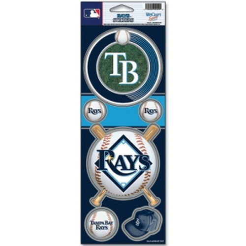 Tampa Bay Rays Decal 4x11 Die Cut Prismatic Style Tampa Bay Rays Decal 4x11 Die Cut Prismatic Style