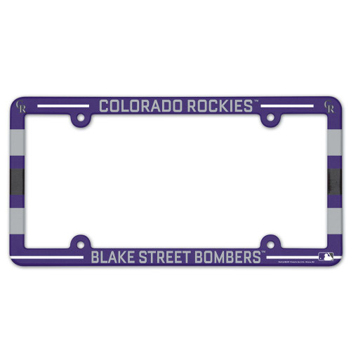 Colorado Rockies License Plate Frame Plastic Full Color Style Special Order